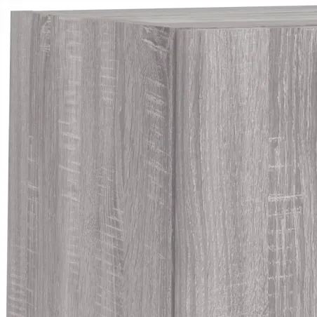 Unités murales TV avec LED 6 pcs gris sonoma bois d'ingénierie