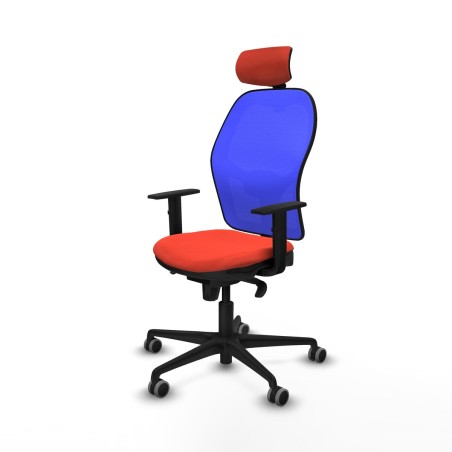 Chaise de Bureau avec Appui-tête Piqueras y Crespo 1D036G2 Orange Fon