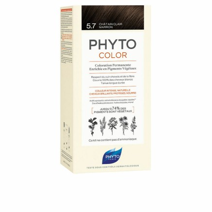 Dauerhafte Coloration PHYTO PhytoColor 5.7-castaño marrón claro Ohne