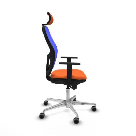 Sedia Ufficio con Poggiatesta Piqueras y Crespo 1D086G2 Arancio 2