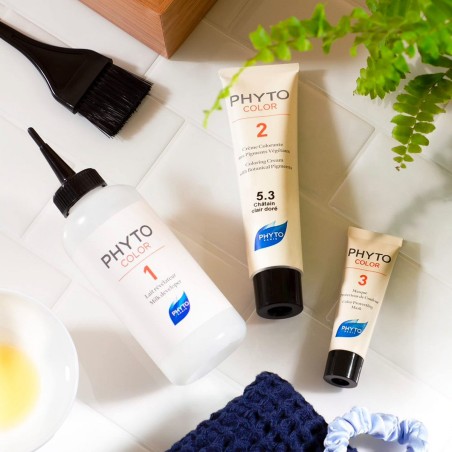 Coloration Permanente Phyto Paris Color 8.3-light golden blonde 3 Piè
