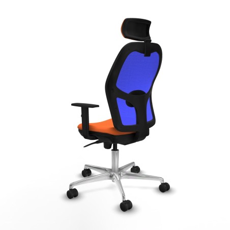 Sedia Ufficio con Poggiatesta Piqueras y Crespo 1D086N2 Arancio