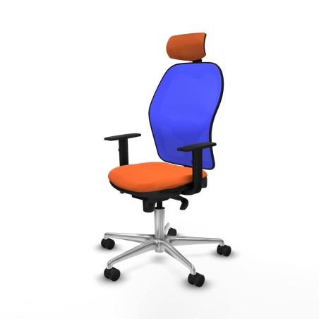 Sedia Ufficio con Poggiatesta Piqueras y Crespo 1D086N2 Arancio