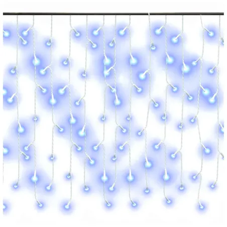 Rideau lumineux à glaçons LED 10m 400 LED Bleu 8 fonctions