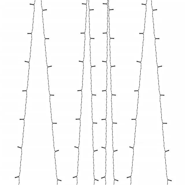 Lampes solaires 2 pcs 2x200 LED Bleu Intérieur Extérieur