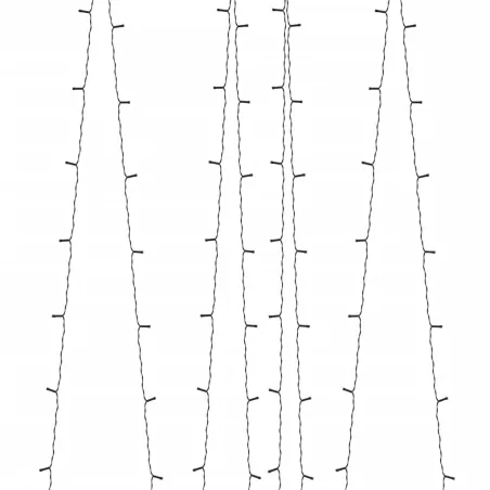 Lampes solaires 2 pcs 2x200 LED Bleu Intérieur Extérieur