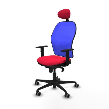 Sedia Ufficio con Poggiatesta Jorquera Piqueras y Crespo 1D036G1 Rosso