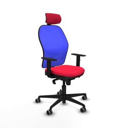 Sedia Ufficio con Poggiatesta Piqueras y Crespo 1D036G2 Rosso