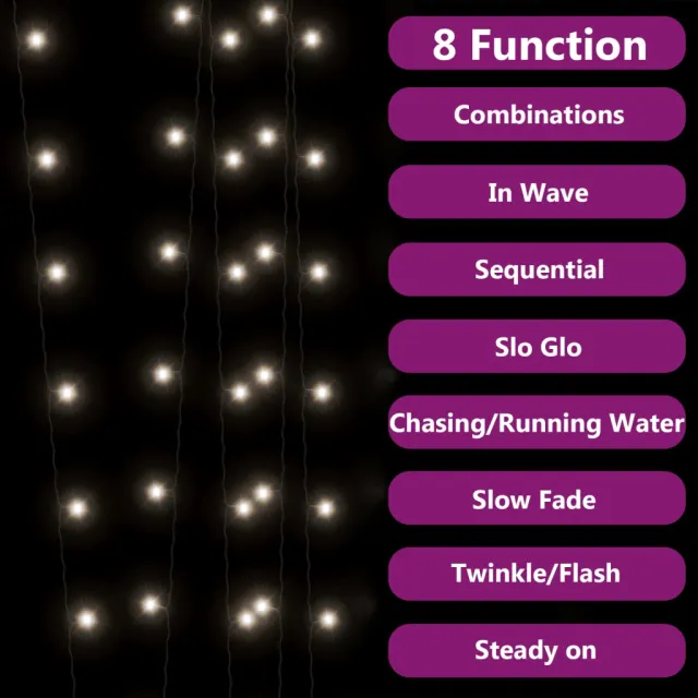 Lampes solaires 5 pcs 5x200 LED Blanc froid Intérieur Extérieur