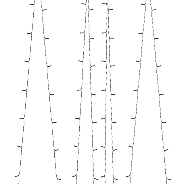 Lampes solaires 5 pcs 5x200 LED Blanc froid Intérieur Extérieur