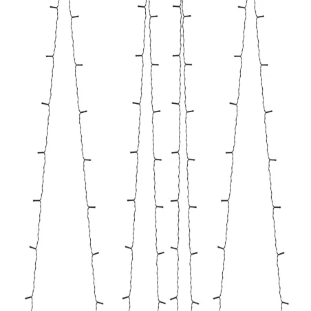 Lampes solaires 5 pcs 5x200 LED Bleu Intérieur Extérieur