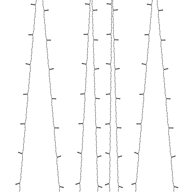 Lampes solaires 5 pcs 5x200 LED Multicolore Intérieur Extérieur