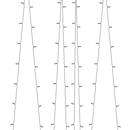 Lampes solaires 5 pcs 5x200 LED Multicolore Intérieur Extérieur