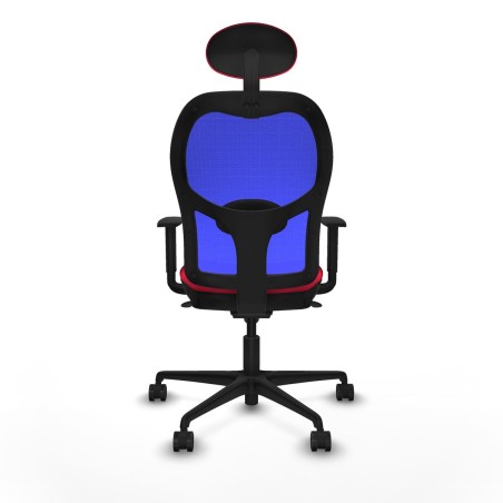 Sedia Ufficio con Poggiatesta Jorquera Piqueras y Crespo 1D036N1 Rosso