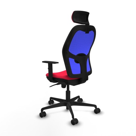 Office Chair with Headrest Piqueras y Crespo 1D036N2 Red
