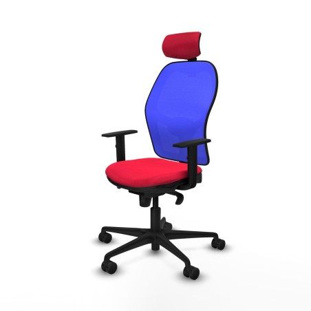 Office Chair with Headrest Piqueras y Crespo 1D036N2 Red