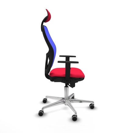 Office Chair with Headrest Jorquera Piqueras y Crespo 1D086G1 Red 2