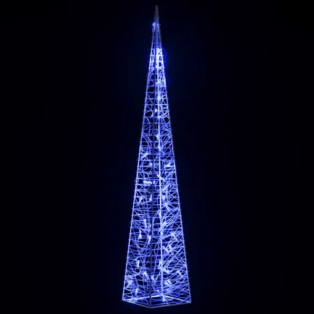 Cône lumineux décoratif à LED Acrylique Bleu 90 cm