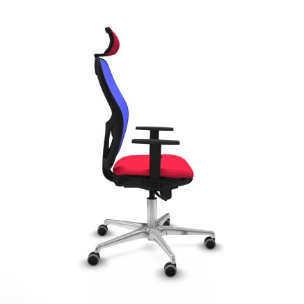 Office Chair with Headrest Piqueras y Crespo 1D086G2 Red 2