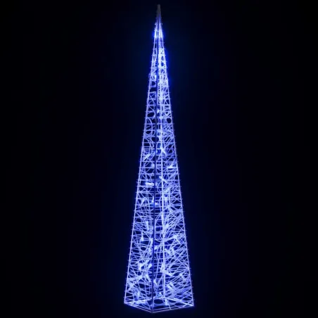 Cône lumineux décoratif à LED Acrylique Bleu 120 cm