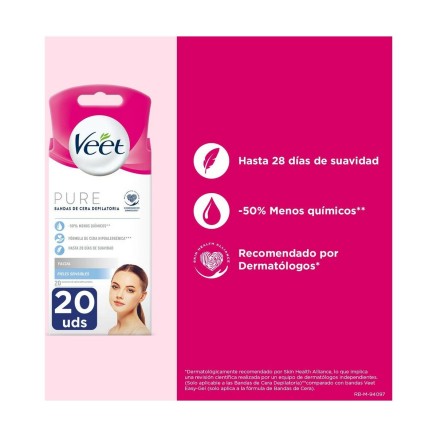 Ontharingspads Gezicht Veet Gevoelige huid 20 Stuks 2