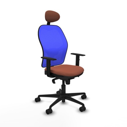 Bürostuhl mit Kopfstütze Jorquera Piqueras y Crespo 1D036N1 Blau Bra