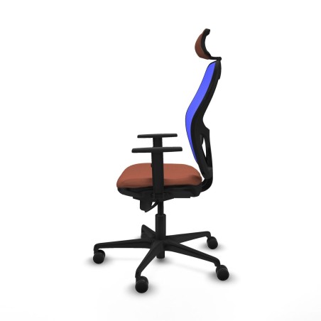 Office Chair with Headrest Piqueras y Crespo 1D036N2 Blue Brown
