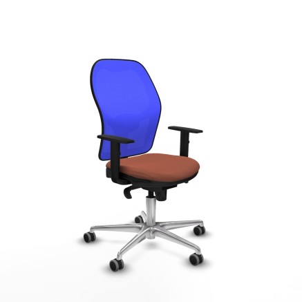 Sedia da Ufficio Piqueras y Crespo 1D086G0 Azzurro Marrone