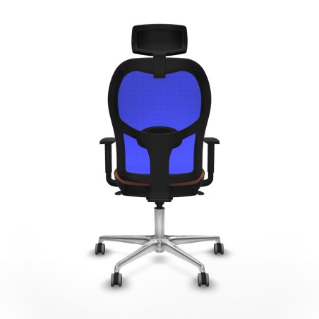 Chaise de Bureau avec Appui-tête Piqueras y Crespo 1D086G2 Bleu Marro