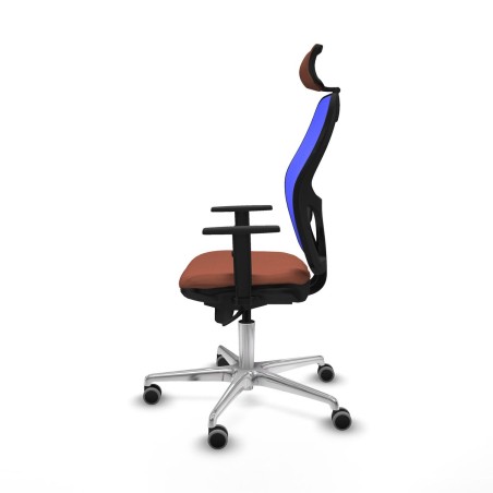 Chaise de Bureau avec Appui-tête Piqueras y Crespo 1D086G2 Bleu Marro