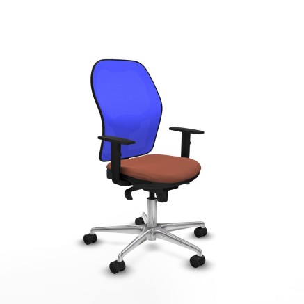Sedia da Ufficio Piqueras y Crespo 1D086N0 Azzurro Marrone