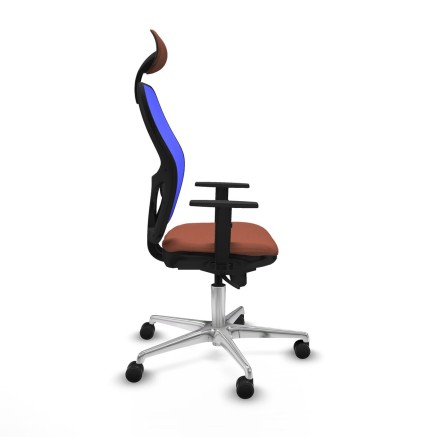 Office Chair with Headrest Jorquera Piqueras y Crespo 1D086N1 Blue Bro 2