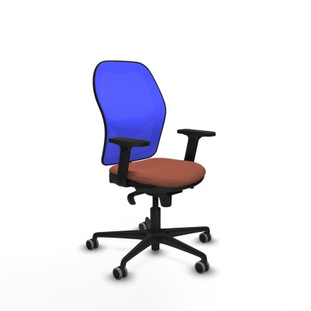 Sedia da Ufficio Piqueras y Crespo 2D036G0 Azzurro Marrone