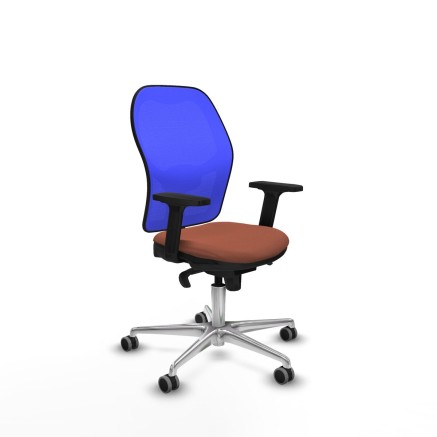Sedia da Ufficio Piqueras y Crespo 2D086G0 Azzurro Marrone