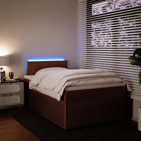 Sommier à lattes de lit avec matelas Rose 120x200 cm Velours