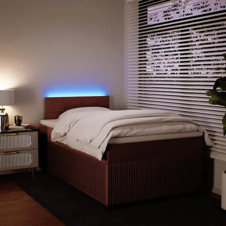 Sommier à lattes de lit avec matelas Rose 120x200 cm Velours