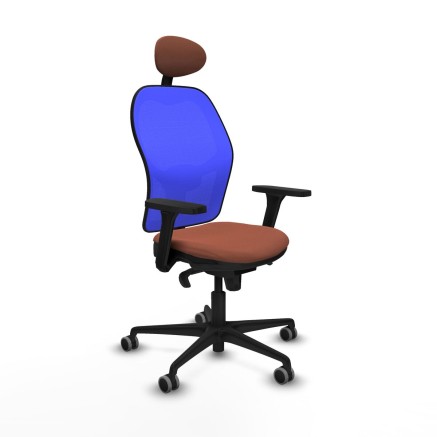 Sedia da Ufficio Piqueras y Crespo 3D036G1 Azzurro Marrone