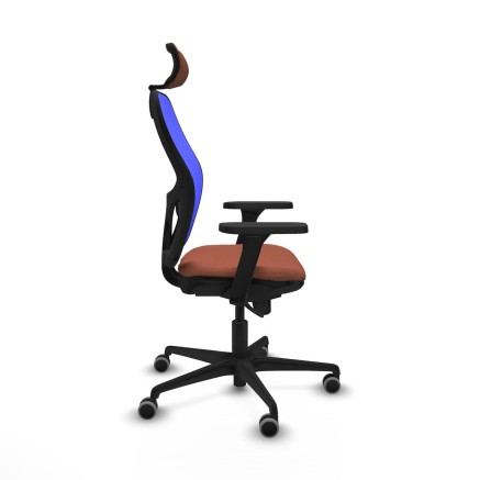 Chaise de Bureau Piqueras y Crespo 3D036G2 Bleu Marron 2