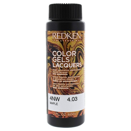 Permanente kleur Redken Color Gel Lacquers 4NW-maple (3 x 60 ml)