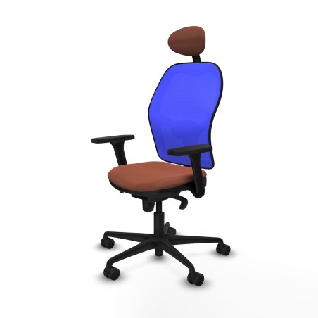 Sedia da Ufficio Piqueras y Crespo 3D036N1 Azzurro Marrone