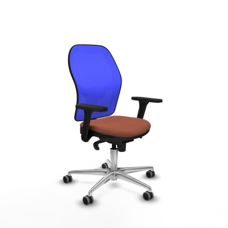 Chaise de Bureau Piqueras y Crespo 3D086G0 Bleu Marron