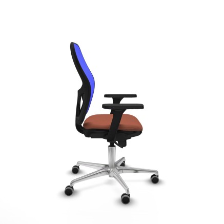 Office Chair Piqueras y Crespo 3D086G0 Blue Brown 2