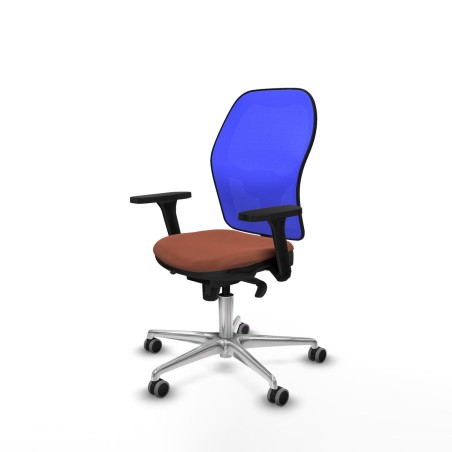 Sedia da Ufficio Piqueras y Crespo 3D086G0 Azzurro Marrone