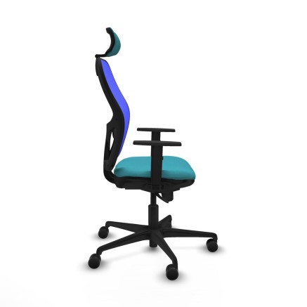 Office Chair with Headrest Piqueras y Crespo 1D036N2 Turquoise 2