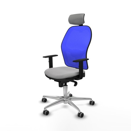 Office Chair with Headrest Piqueras y Crespo 1D086G2 Light grey