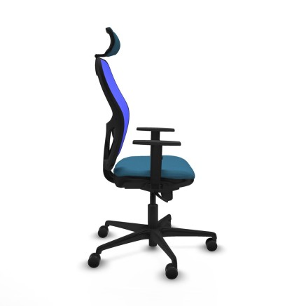 Sedia Ufficio con Poggiatesta Piqueras y Crespo 1D036N2 Azzurro Verde 2
