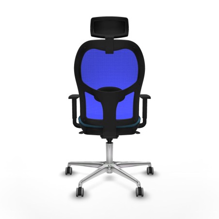 Chaise de Bureau avec Appui-tête Piqueras y Crespo 1D086G2 Bleu Vert