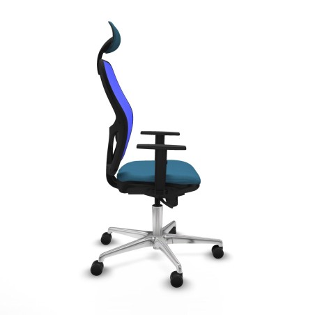 Office Chair with Headrest Jorquera Piqueras y Crespo 1D086N1 Blue Pet