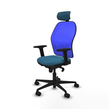 Chaise de Bureau Piqueras y Crespo 2D036N2 Bleu Vert pétrole