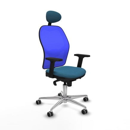 Sedia da Ufficio Piqueras y Crespo 2D086G1 Azzurro Verde petrolio